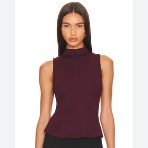 REVOLVE Lovers and Friends Tanya Top in Midnight Burgundy Small